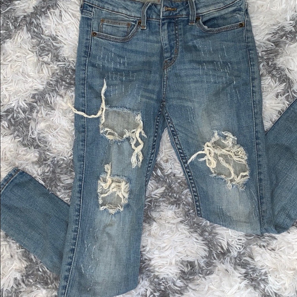 Destroyed jeans skinny